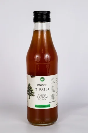 Syrop z pędów sosny owoce z pasja