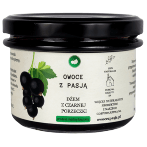 dżem z czarnej porzeczki owoce z pasją