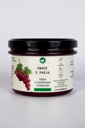 dzem z czerwonej porzeczki owoce z pasja 200g