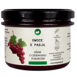 dżem z czerownej porzeczki owoce z pasją